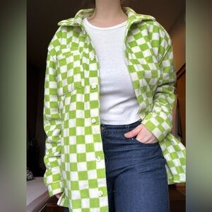 New Girl Order Green and White Checkered Jacket